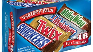 SNICKERS, TWIX, 3 MUSKETEERS & MILKY WAY Full Size Bars...