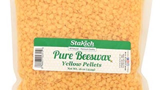Stakich Yellow Beeswax Pellets - Natural, Cosmetic Grade,...