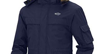 Wantdo Men's Hooded Skiing Jacket Waterproof Snow Coat...