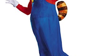 Disguise Men's Super Mario Raccoon Deluxe Costume, Red,...