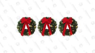 18-Inch Pre-lit Wreaths