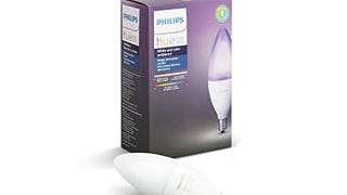 Philips Hue White & Color E12 LED Candle Light Bulb, Bluetooth...