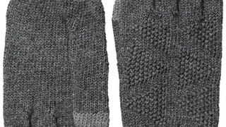 Ben Sherman Men's Textured Knit Glove, Charcoal, One...