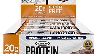MuscleTech Gronk Signature Whey Protein Bar, 20g Protein,...