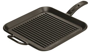 Lodge 12 Inch Square Cast Iron Grill Pan. Ribbed 12-Inch...