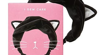 I DEW CARE Face Wash Headband - Black Cat | Spa, Soft, Cute...