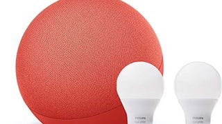 All-new Echo (4th Gen) - (PRODUCT) RED - bundle with Philips...