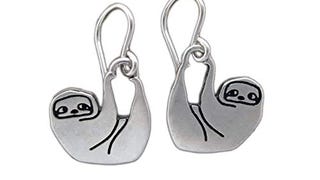 Sterling Silver Sloth Earrings 925 for Women and
