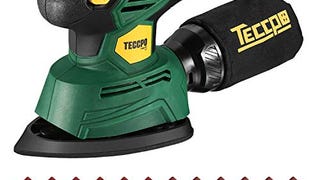 TECCPO Compact Mouse Detail Sander with 12Pcs Sandpapers,...