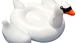 Swimline 90621 Giant Swan Inflatable Ride-On Pool Float,...