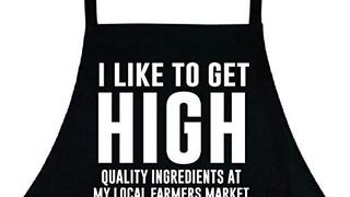 Dabbledown I Like to Get High, Manly Apron, Funny BBQ Apron...