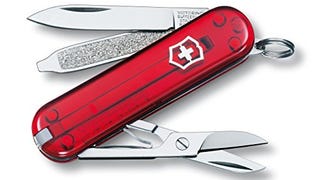 Victorinox Swiss Army Classic SD Pocket Knife, Translucent...