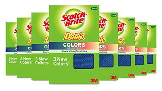 Scotch-Brite Dobie Colors Cleaning Pads, Ideal for Dishwashing,...