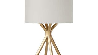 Amazon Brand – Rivet Gold Bedside Table Desk Lamp with...