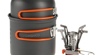TOMSHOO Outdoor Cookware Camping Pan Pot with Mini Camping...