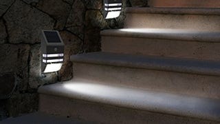 OxyLED TSP-02 Solar Motion Sensor LED Wall Mount Path Light,...