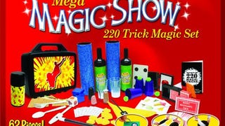 Ideal 220 Trick Mega Magic Show Kit 62 Piece Set with Top...