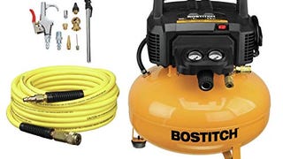 BOSTITCH Air Compressor Kit, Oil-Free, 6 Gallon, 150 PSI...
