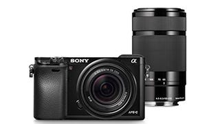 Sony Alpha a6000 Digital Camera Wi-Fi w/ 18-55mm 55-210mm...
