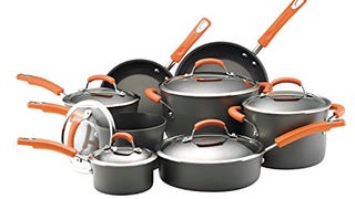 Rachael Ray Brights Hard-Anodized Nonstick Cookware Set...