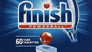 Finish All-in-One Dishwasher Detergent Powerball Tablets,...