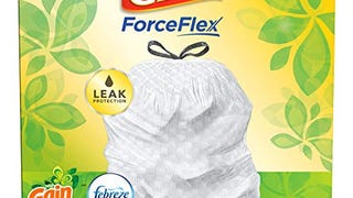 Glad ForceFlex Tall Kitchen Drawstring Trash Bags, 13 Gal,...