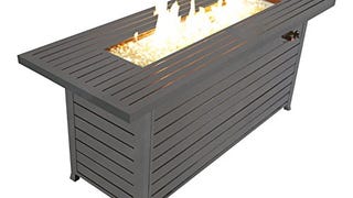 Legacy Heating Aluminum Rectangular Fire Pit Table,...