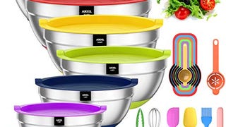 Mixing Bowls with Airtight Lids, 20 piece Stainless Steel...