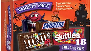 SNICKERS, M&M'S & SKITTLES Halloween Chocolate Candy, Full...