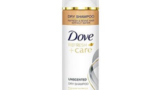 Dove Beauty Dry Shampoos Refresh + care unscented 5oz, pack...