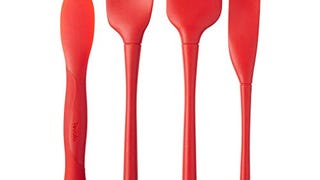 Tovolo All- Silicone Flex-Core Tool Set of 4, Scoop & Spread...
