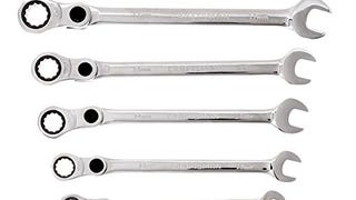 CRAFTSMAN Ratcheting Wrench Set with Elbow, MM, 7-Piece...