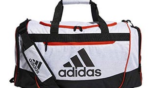 adidas Defender 3 Medium Duffel Bag, White Jersey/Black/...