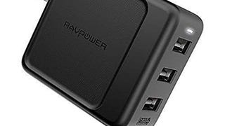 USB Wall Charger 3-Port 30W RAVPower Travel Charger Multi...