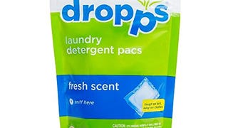 Dropps HE Laundry Detergent Pacs, Fresh Scent, 20 Loads...