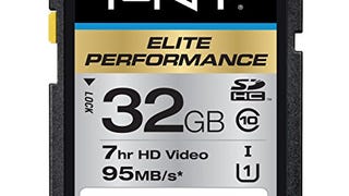 PNY 32GB Elite Performance Class 10 U1 SDHC Flash Memory...