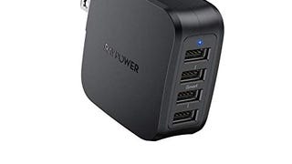 RAVPower USB Wall Charger 40W 8A 4-Port with Foldable Plug,...