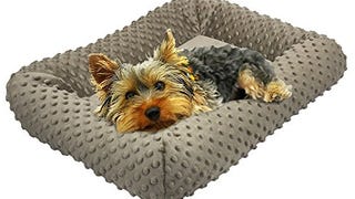 BV Pet 24-inch Padded Plush Dog Bed, Kennel and Crate...