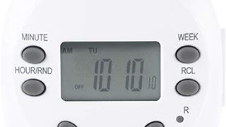 GE 7-Day Programmable Digital Timer, 1 Outlet Polarized,...