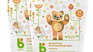 Babyganics Alcohol-Free Hand Sanitizer Wipes, Mandarin,...