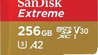 SanDisk 256GB Extreme microSDXC UHS-I Memory Card with...