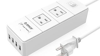 ORICO 2-Outlet Surge Protector Power Strip with 5Ft Power...