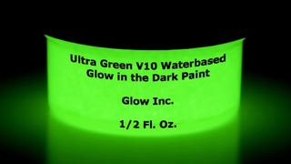 Ultra-green water based glow in the dark paint by Glow...