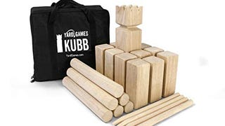 Yard Games Kubb Premium Size Outdoor Tossing Game with...