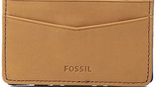 Fossil Men's RFID Card Case Wallet, GABE-Blue, One