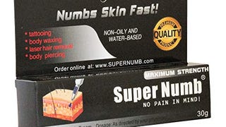 30g SUPER NUMB Anesthetic Skin Numbing Cream Numb Tattoo...