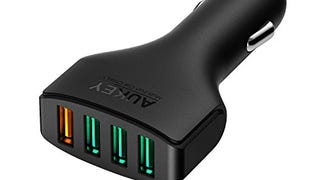 AUKEY 54W 4-Port USB Car Charger with Quick Charge 2.0...