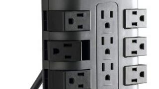 Belkin Surge Protector w/ Rotating & Standard Outlets + 8ft...