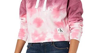 Calvin Klein Jeans Women's Tie Dye Crop Hoodie Sweatshirt,...