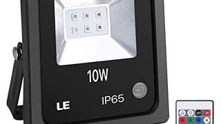 LE Outdoor Led Flood Lights, IP65 Waterproof, 10W RGB, 16...